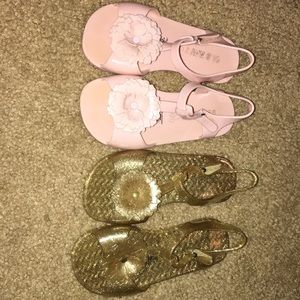 Old Navy Flower Sandals-Toddler Girls Size 10